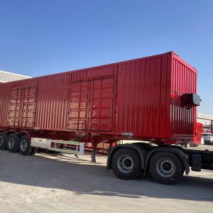 翼開啟式集裝箱運(yùn)輸車