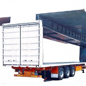 翼開(kāi)啟式集裝箱運(yùn)輸車
